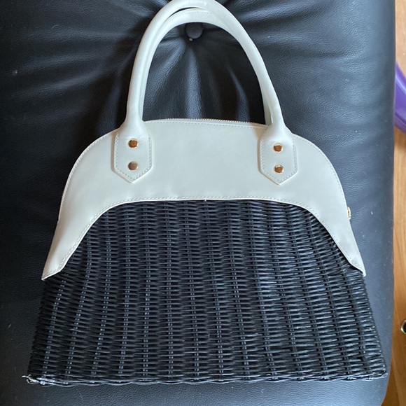 NWoT Talbots hand bag leather handle beach style - Picture 2 of 3